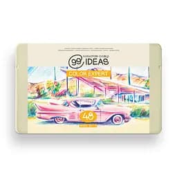 Набор цветных карандашей 99IDEAS "Color Expert" 48 цветов, Basic, металлическая коробка, 99CE-48BAS2
