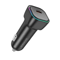 Автомобільний зарядний пристрій BOROFONE BZ28 Trophie single port PD30W car charger чорний - мініатюра 3