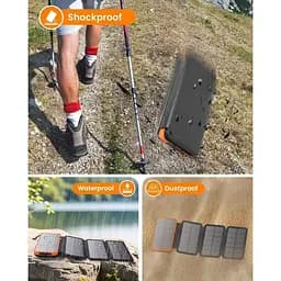 Портативний зарядний пристрій Addtop Solar Charger 25000 mAh - 3A швидка зарядка для телефону PD4.0 QC 3.0 - мініатюра 6