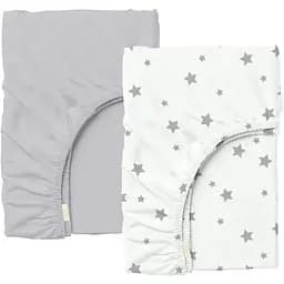Набір простирадл на резинці Cosas GREY STARS 60х120х12 см (SetSheet_Grey_StarGrey_120x60)