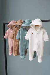 Дитячий демісезонний комбінезон на флісі для новонароджених Nory розмір 68 см (3-6 місяців) Magbaby Коричневий - мініатюра 8