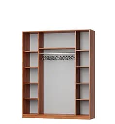 Шафа-купе дводверна MebelStar Комбо AL 2 Дзеркала 180x60x210 см Кашемір (MBS-2809) - мініатюра 2
