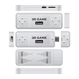 Ігрова приставка геймстик консоль Powkiddy Boyhom Y6 3D Linux Game Stick 128GB S905X2 + 11000 відеоігор - мініатюра 4