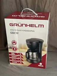 Кавоварка крапельна з автопідігрівом Grunhelm GDC12 зі скляною колбою 1200 мл 700Вт Чорний - мініатюра 8