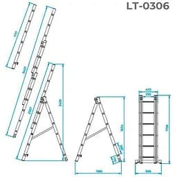 Драбина Intertool LT-0306 [140442] - мініатюра 4