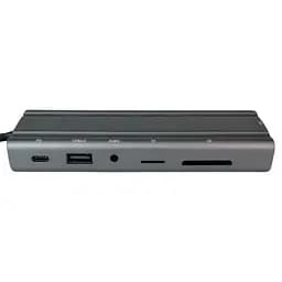 Концентратор Wondertech WT00586 Type-C Hub 10-в-1 для ноутбуків: 4x USB 3.0, 1x USB 2.0, HDMI, VGA, SD/TF, 3,5 мм jack - мініатюра 2