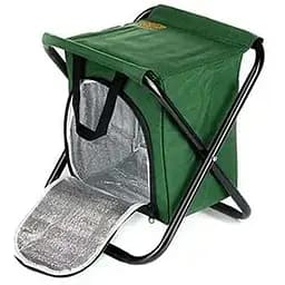 Стул Сила раскладной без спинки стальной каркас с термосумкой Ø16 мм 27х32х33 см