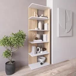 Книжкова полиця стелаж Vays D-6 з 5 відкритих секцій ЛДСП 60x30x178 см для дому офісу вітальні - мініатюра 8