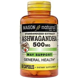 Натуральна добавка Mason Natural Ashwagandha 500 mg, 60 капсул