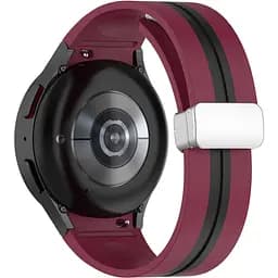Ремешок для Samsung Galaxy Watch 5 40mm - темно-красно-черный ширина крепления 20мм силикон Watchbands Cls-line (W16-2WB66359999)