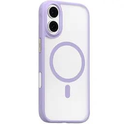 TPU+PC чохол Blueo Skin Friendly Frosted with MagSafe для Apple iPhone 17 (6.3) Бузковий / Purple
