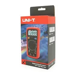 Мультиметр UNI-T UT133B Вимірювання: V (AC/DC), A (DC), Ω, C, NCV. Функції: продзвонювання, тест діодів, перевірка батарей - мініатюра 2