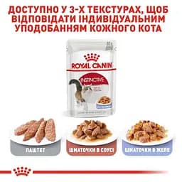 Вологий корм для дорослих кішок Royal Canin Instinctive шматочки в желе 85 г - мініатюра 5