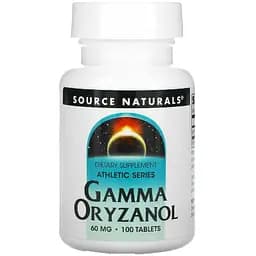 Натуральні добавки Source Naturals Gamma Oryzanol 60 мг 100 таблеток