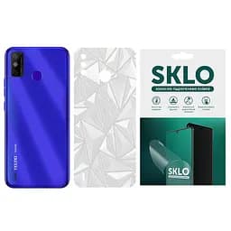 Захисна гідрогелева плівка SKLO Back (тил) Transsp. для TECNO POP 4 Pro Прозорий / Diamonds