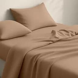 Простирадло Cosas на резинці фланель 80х160 caramel, карамель (Flannel_12Caramel_80x160x20) - мініатюра 5