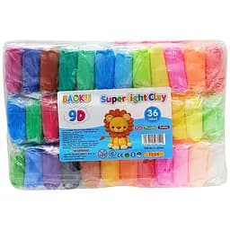 Набор для лепки с воздушным пластилином Bambi BK-1336, 36 цветов