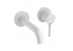 Смеситель для умывальника Kludi Bozz настенный белый 382445376