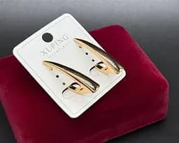 Сережки стріли Xuping гіпоалергенне медичне золото з англійською застібкою прикраса для щоденного образу