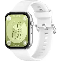 Ремінець DK CDK для Huawei Watch Fit 4 Pro Silicone Sport Classic (017792) (white) - мініатюра 2