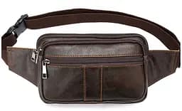 Чоловіча шкіряна сумка на пояс Vintage 20х13х3 см sum0014990