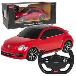 Машинка Volkswagen Beetle червоний RASTAR модель 1:14 Автомобіль на дистанційному керуванні + пульт