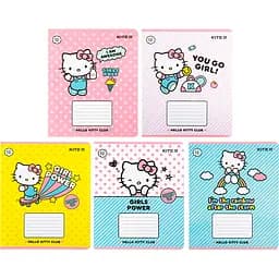 Набір зошитів Kite Hello Kitty А5 в лінійку 12 аркушів 25 шт. (HK22-234)