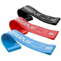 Гумки для фітнесу PowerPlay 4113 Mini Power Band Set набір із 3 шт. (опір від 10-20 кг) (PP_4113_3in_B/R/B)
