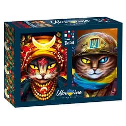 Пазли De.tail Український кіт-воїн та Українська мольфарка 2 в 1, 500 елементів (DT500-10)