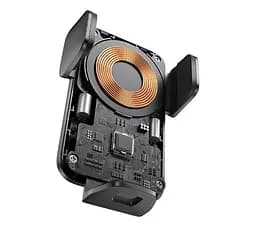 Автомобільний тримач холдер Baseus Wisdom Auto Alignment Car Mount Wireless Charge QI 15W CGZX000101 Black - мініатюра 3