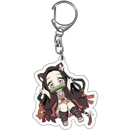 Брелок акриловый Клинок рассекающий демонов Незуко Камадо Demon Slayer Nezuko Kamado 5 см
