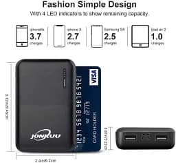 PowerBank 10000 мАч Jonkuu Чорний - мініатюра 4