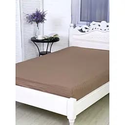 Простыня на резинке LightHouse Sateen Stripe Brown 200х160 см (603937)