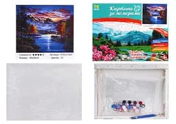 Набор для росписи по номерам Горная река, TK Group, 30x40 см, 31824