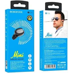 Бездротова гарнітура Borofone Bc34 Bluetooth моно навушник - мініатюра 4