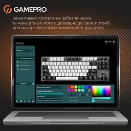 Клавіатура дротова GamePro Genesis Joker Outemu Red Swithes USB Gray (MK124G) - мініатюра 12