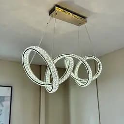 Кришталева LED-люстра Linisoln 7115/100 FG, 240W до 40 м2 у золоті - мініатюра 6