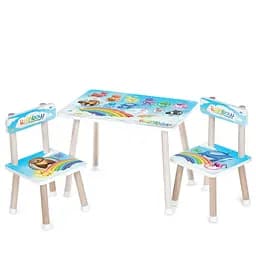 Детский Столик M 501-2 столешница 60 х 40 см, 2 стульчика