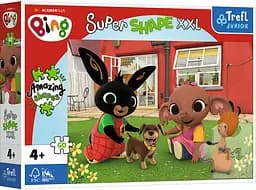 Пазлы "Супер формы" - (60 элм. XXL) - "Игра с собакой" / Друзья с детства