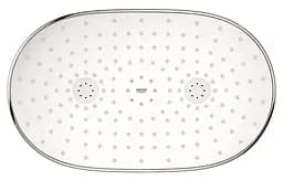 Верхній душ з душовим кронштейном 450 мм, 1 режим струменя Grohe Rainshower 360 Mono 26450LS0, Хром - мініатюра 2