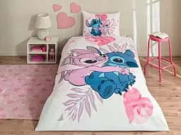 Підлітковий комплект Disney Lilo & Stitch Ранфорс / простирадло на резинці Tac pbe0051167