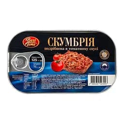 Скумбрія Best Time в томатному соусі 125 г