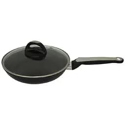 Сковорода зі скляною антипригарною кришкою Maestro 22 см MR-1207-22 алюміній