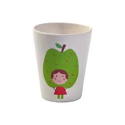 Дитяча склянка Fissman з бамбукового волокна яблуко 300 мл (8364)