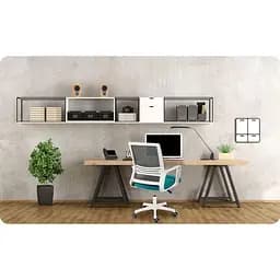 Офісне крісло Sofotel Corta Grey/Turquoise (241401) - мініатюра 7