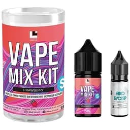 Набір компонентів для замішування сольової рідини ULL Vape Mix Kit Salt 30 мл Raspberry Blueberry 0-50 мг (zh4668)