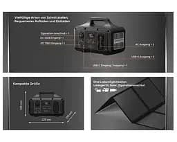 Переносна зарядна станція Bluepalm BP-S500F 518Вт/год 800Вт - мініатюра 4