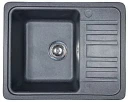Кухонна мийка Adamant SMALL графіт 570x455x180 мм, з крилом 57 см