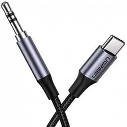 Кабель переходник для наушников Ugreen AV143 Male to USB Type-C Audio Cable3.5 мм Braided with Aluminum Shell