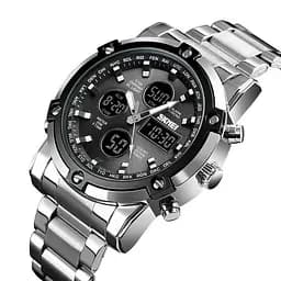 Наручний годинник чоловічий 1389SIBK Silver-Black-Black Skmei acs0030776 - мініатюра 2